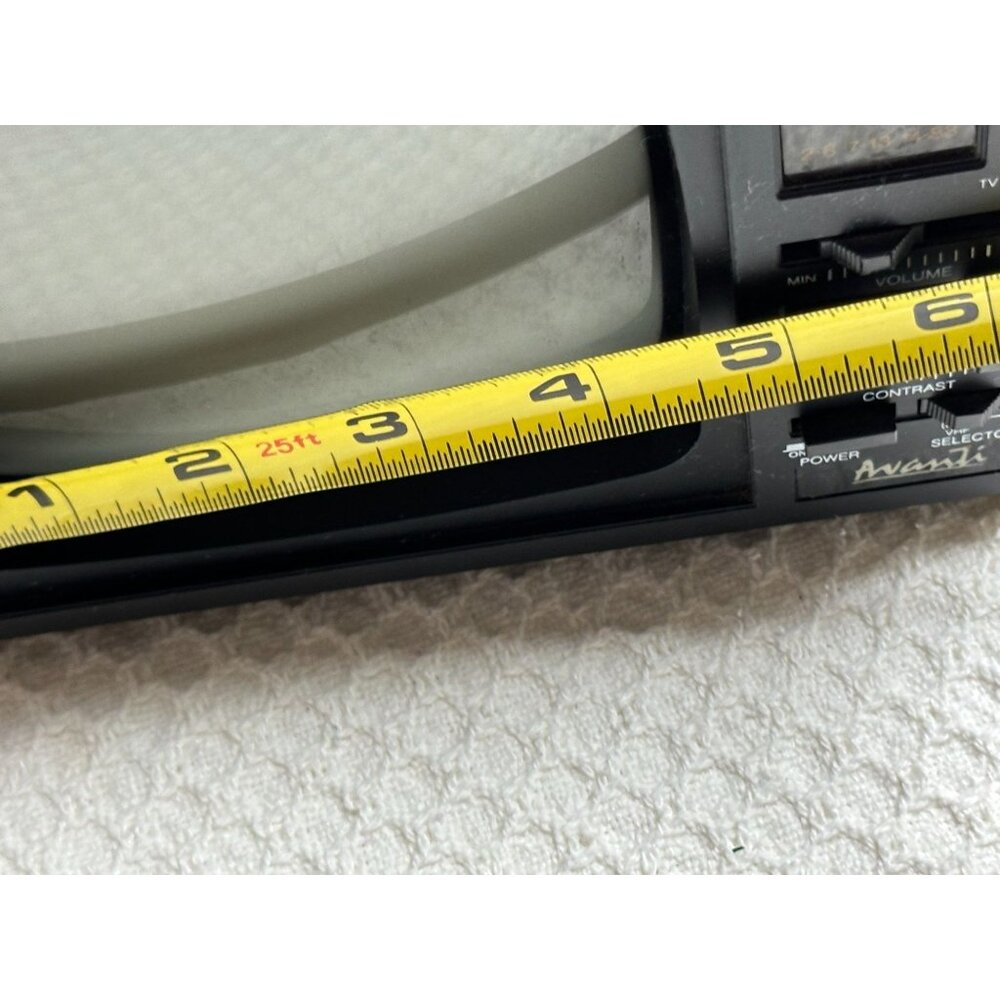 Avanti Portable Retro Analog TV VHF/UHF Tuning Handle Model TV-52W 90s B&W WORKS - Picture 11 of 16